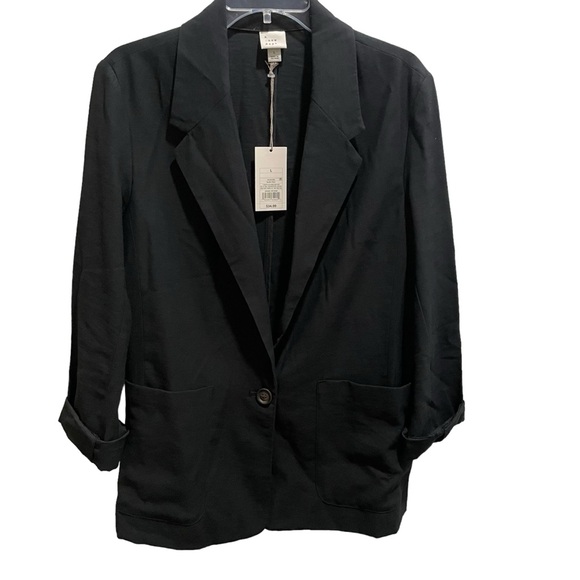 5 for $25!! NWT A New Day Ponte Black Blazer - Picture 6 of 11